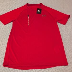 NWT Men's Under Armour UA Tech 2.0 Tee Red Size S (0295)